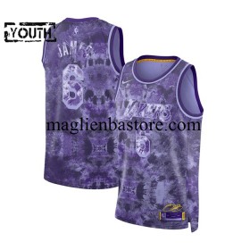 Maglia NBA Los Angeles Lakers LeBron James 23 Nike 2023 MVP Select Series Swingman - Bambino